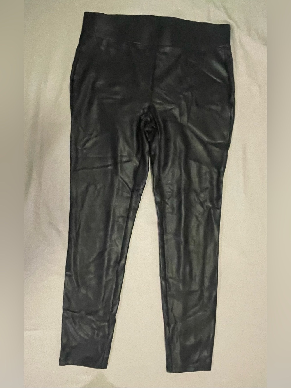 LOFT Black Faux Leather Leggings